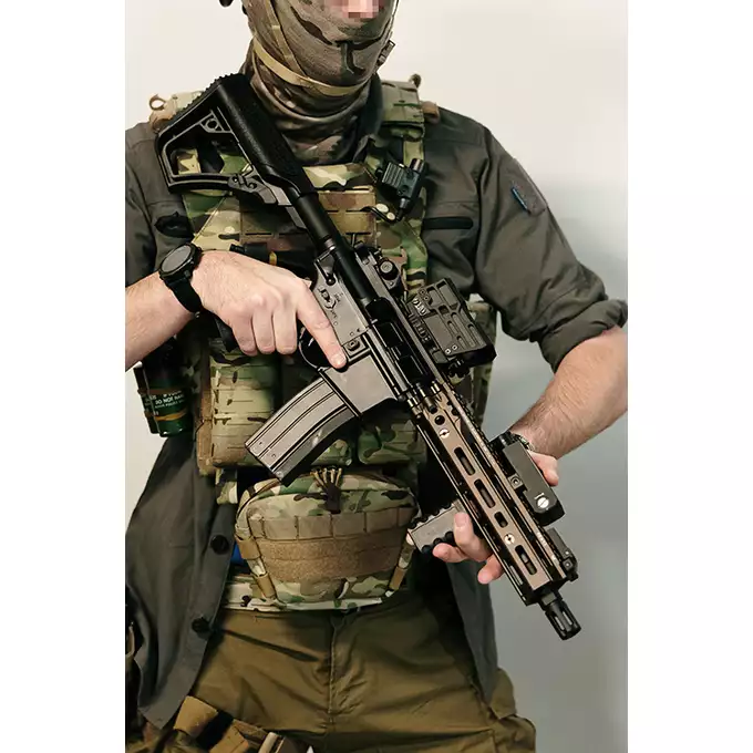 [Zestaw] Replika GBBR DD4 MK18 RIII S 10,3" [EMG] + Magazynek na Green Gaz do karabinków MC6593M/MC6595M [Golden Eagle]