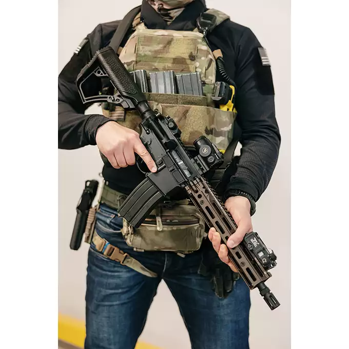 [Zestaw] Replika GBBR DD4 MK18 RIII S 11,5" [EMG] + Magazynek na Green Gaz do karabinków MC6593M/MC6595M [Golden Eagle]