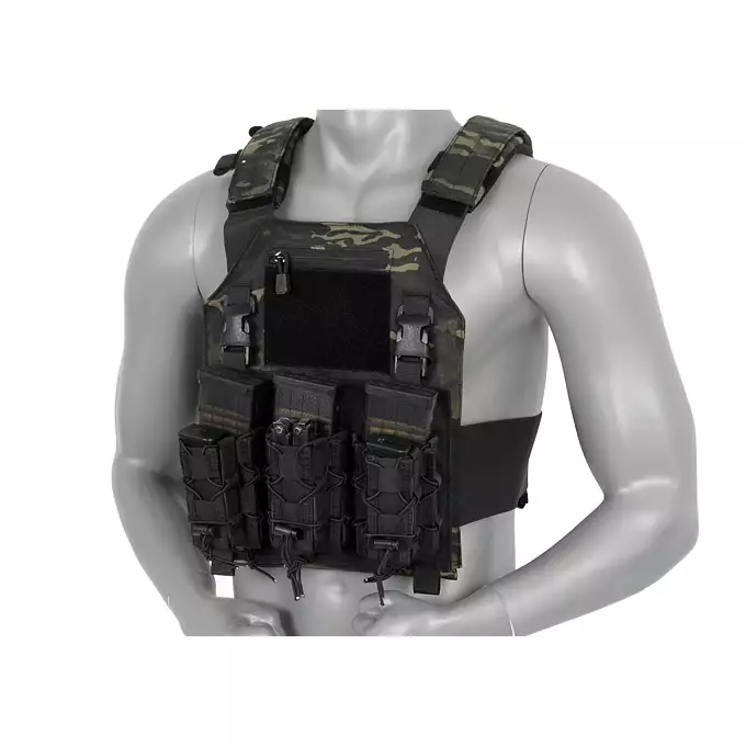 [Set] Buckle Up Modular Chest Rig - Black [8FIELDS] + Buckle Up Speed Triple Rifle/Pistol Mag Pouch - Black