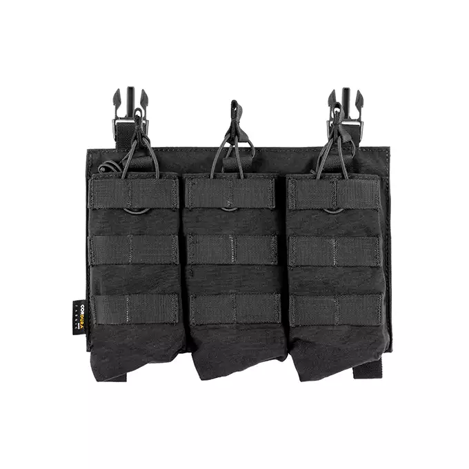 [Zestaw] Modularny Chest Rig Buckle Up - Black [8FIELDS] + Buckle Up potrójna ładownica na magazynki AK47/AKM - Black