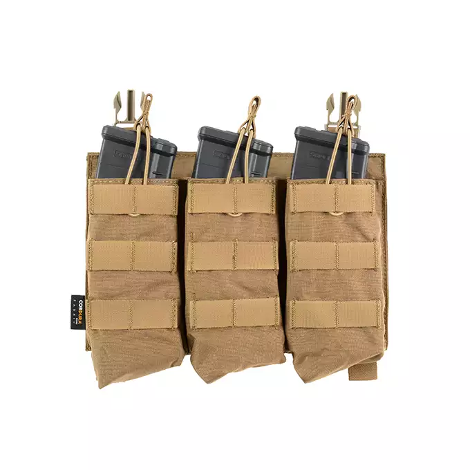 [Zestaw] Modularny Chest Rig Buckle Up - Coyote [8FIELDS] + Buckle Up potrójna ładownica na magazynki AK47/AKM - CB