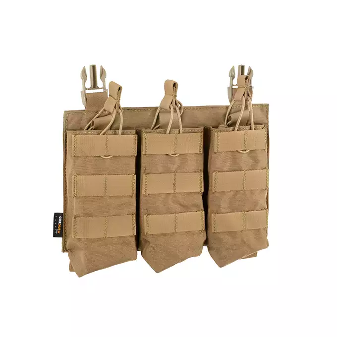 [Zestaw] Modularny Chest Rig Buckle Up - Coyote [8FIELDS] + Buckle Up potrójna ładownica na magazynki AK47/AKM - CB