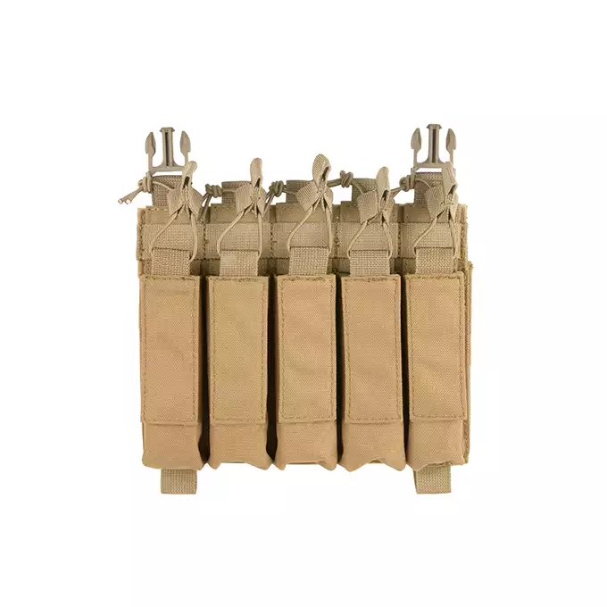 [Zestaw] Modularny Chest Rig Buckle Up - Coyote [8FIELDS] + Ładownica hybrydowa do MP5/SMG - Coyote [8FIELDS]