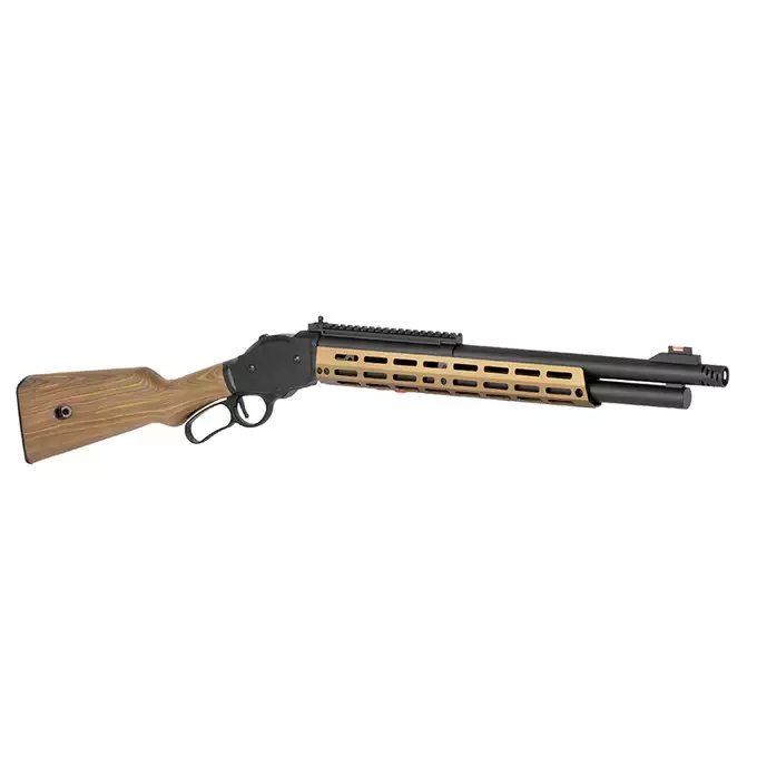 [Set] AT8703 lever-action shotgun replica - Black [Golden Eagle] + Set of 5 Shells for 3 BBs for M1887 Shotgun Green Gas [Golden Eagle]
