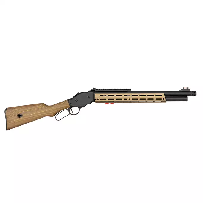 [Set] AT8703 lever-action shotgun replica - Black [Golden Eagle] + Set of 5 Shells for 3 BBs for M1887 Shotgun Green Gas [Golden Eagle]