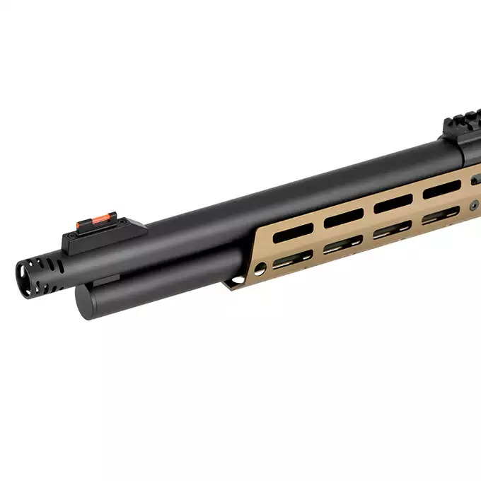 [Set] AT8703 lever-action shotgun replica - Black [Golden Eagle] + Set of 5 Shells for 3 BBs for M1887 Shotgun Green Gas [Golden Eagle]