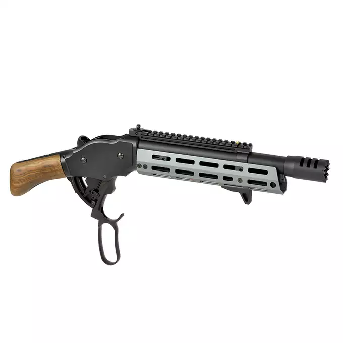 [Zestaw] Replika strzelby lever action AT8701GY [Golden Eagle] + Zestaw 5 Naboi na 3 Kulek do Strzelby M1887 Green Gaz [Golden Eagle]