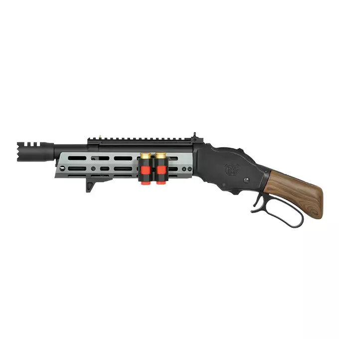 [Zestaw] Replika strzelby lever action AT8701GY [Golden Eagle] + Zestaw 5 Naboi na 3 Kulek do Strzelby M1887 Green Gaz [Golden Eagle]