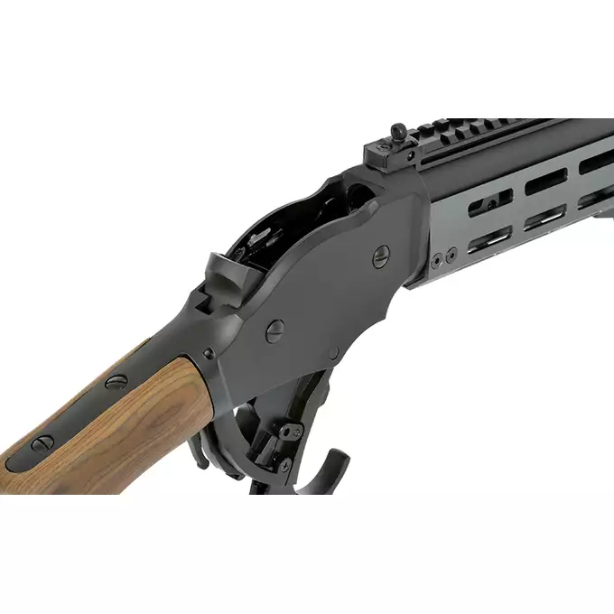 [Zestaw] Replika strzelby lever action AT8701GY [Golden Eagle] + Zestaw 5 Naboi na 3 Kulek do Strzelby M1887 Green Gaz [Golden Eagle]