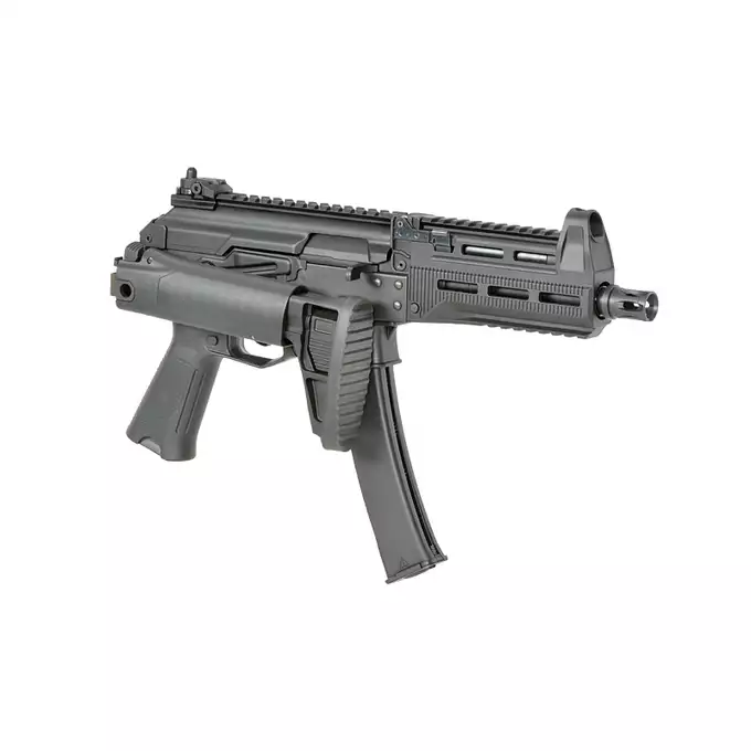 [Zestaw] WE06 Full Metal GBBR replika pistoletu maszynowego [WELL PRO] + Celownik Kolimatorowy Micro Scrapper 1x25 - Black [Vector optics]