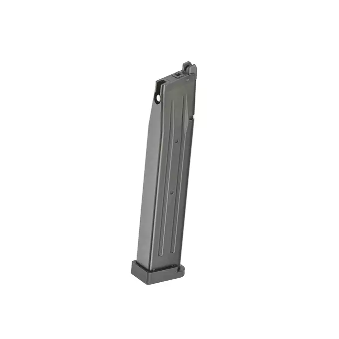 [Zestaw] R604 - Black [Army Armament] + Długi magazynek do modeli Hi-Capa R501/R603/R604 - Czarny [JAG Arms]