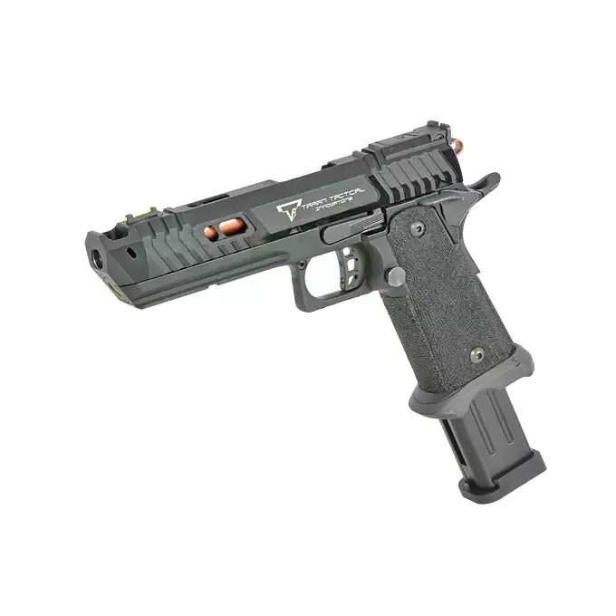[Zestaw] R504 - Black [Army Armament] + Długi magazynek do modeli Hi-Capa R501/R603/R604 - Czarny [JAG Arms]
