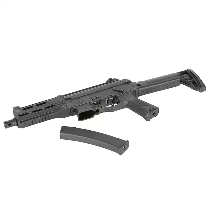 [Set] WE06 ROF 30 rps, ETU burst mode, binary, precocking [WELL PRO] + Scrapper 1x25 Micro Red Dot sight - black [Vector Optics]