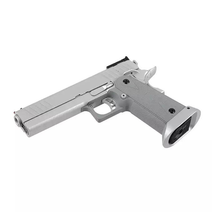 [Zestaw] R609 - Silver [Army Armament] + Długi magazynek do modeli Hi-Capa R501/R603/R604 - Czarny [JAG Arms]