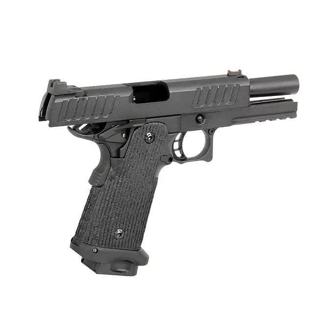 [Zestaw] R603 - Black [Army Armament] + Długi magazynek do modeli Hi-Capa R501/R603/R604 - Czarny [JAG Arms]