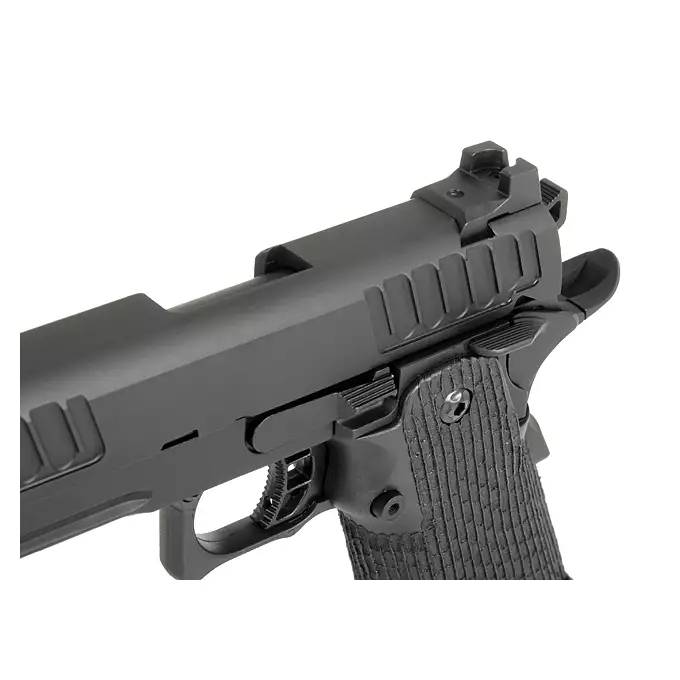 [Zestaw] R603 - Black [Army Armament] + Długi magazynek do modeli Hi-Capa R501/R603/R604 - Czarny [JAG Arms]