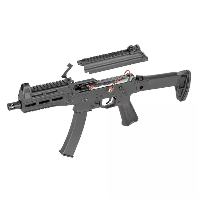 [Set] WE06 ROF 30 rps, ETU burst mode, binary, precocking [WELL PRO] + Scrapper 1x25 Micro Red Dot sight - black [Vector Optics]