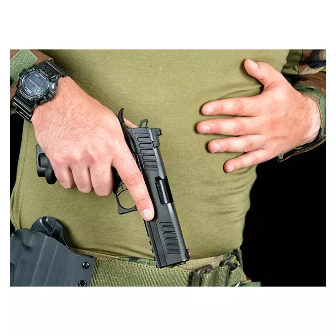 [Zestaw] R603 - Black [Army Armament] + Długi magazynek do modeli Hi-Capa R501/R603/R604 - Czarny [JAG Arms]