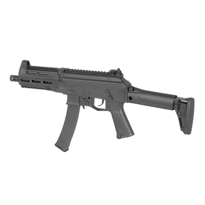 [Set] WE06 ROF 30 rps, ETU burst mode, binary, precocking [WELL PRO] + Scrapper 1x25 Micro Red Dot sight - black [Vector Optics]