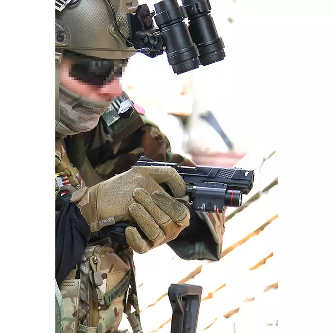[Zestaw] R501 - Tan [Army Armament] + Długi magazynek do modeli Hi-Capa R501/R603/R604 - Czarny [JAG Arms]