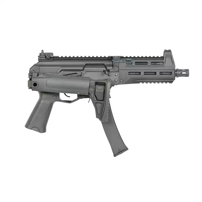 [Zestaw] WE06 Full Metal GBBR replika pistoletu maszynowego [WELL PRO] + Celownik Kolimatorowy Micro Scrapper 1x25 - Black [Vector optics]