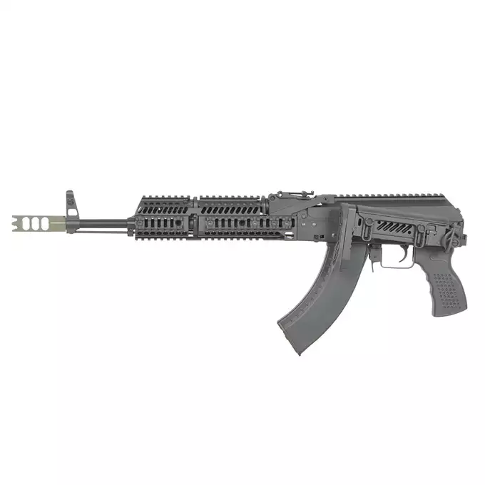 [Zestaw] CM.113 Replika Karabinka taktycznego AK47/AKM Eshooter ETU [CYMA] + Tłumik naświetlający Blaster AK [AceTech]