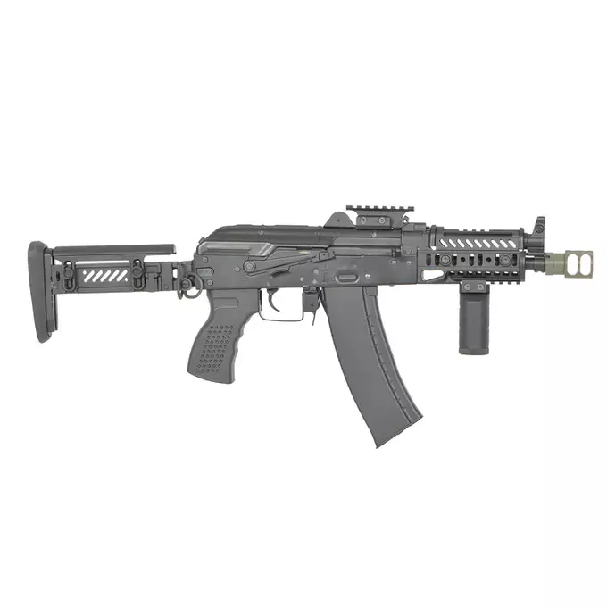 [Zestaw] CM.113B Replika Karabinka AKS-74U Tactical Eshooter ETU [CYMA] + Tłumik naświetlający Blaster AK [AceTech]