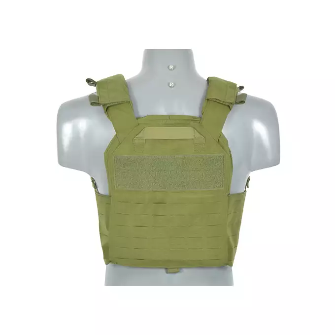[Zestaw] Kamizelka Taktyczna Buckle-Up Laser Cut Plate Carrier - Olive Cordura [8FIELDS PREMIUM] + Otwarta potrójna ładownica na magazynki AK 7.62x39 - OLIVE [8FIELDS]