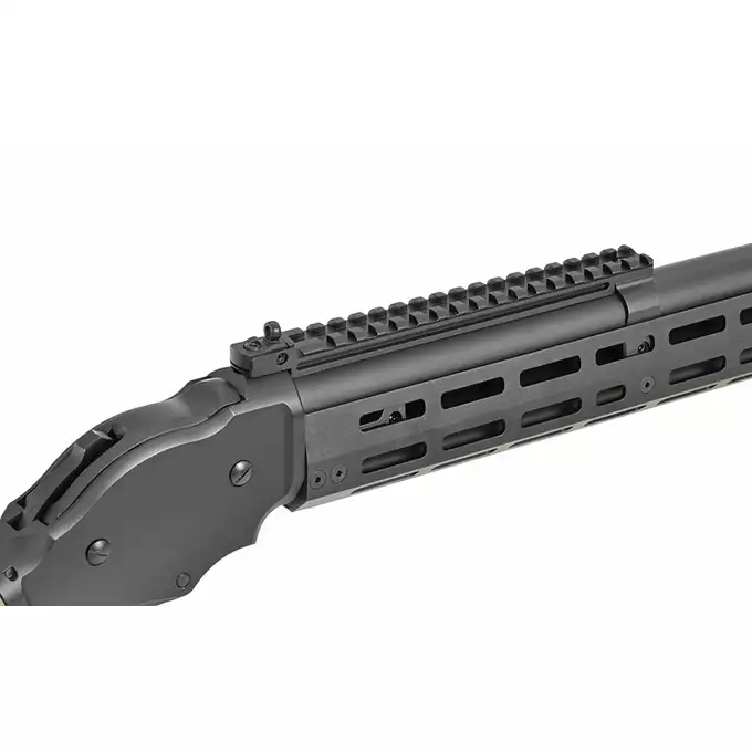 [Ensemble] AT8703 lever-action shotgun replica - Black [Golden Eagle] + Ensemble rails KeyMod/Mlok en polymere - Balck [MP]