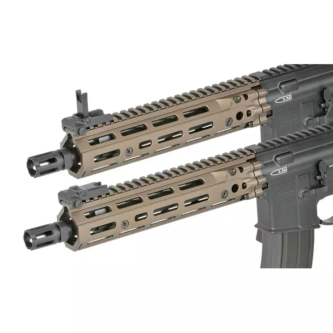 [Zestaw] Replika GBBR DD4 MK18 RIII S 10,3" [EMG] + Komplet polimerowych szyn montażowych - MLOCK/Key-mod - Black [MP]