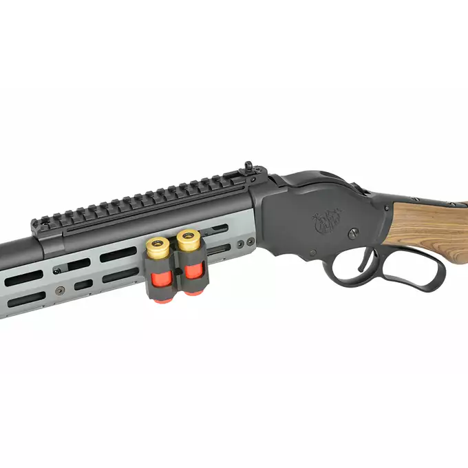 [Ensemble] AT8703GY lever-action shotgun replica - Black [Golden Eagle] + Ensemble rails KeyMod/Mlok en polymere - Balck [MP]