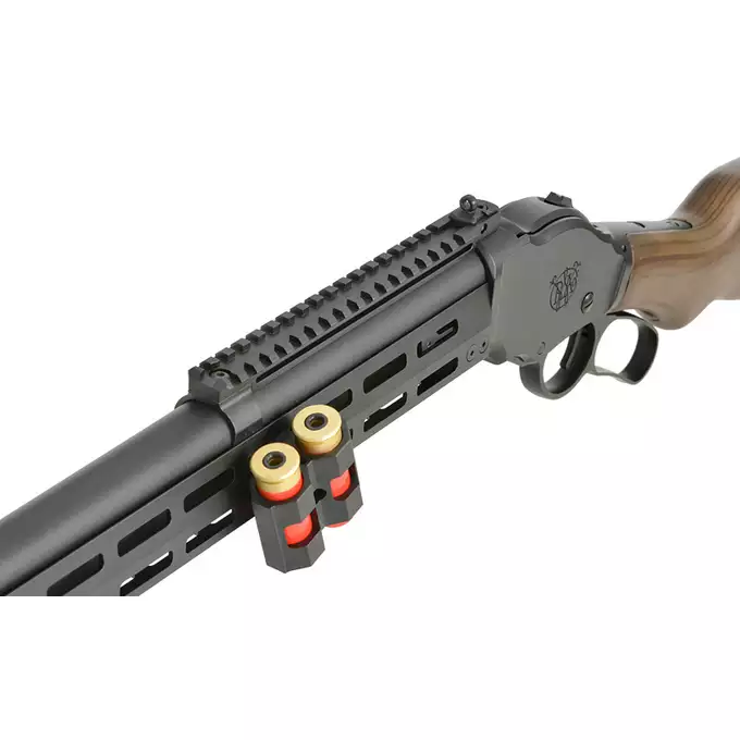 [Ensemble] AT8703 lever-action shotgun replica - Black [Golden Eagle] + Ensemble rails KeyMod/Mlok en polymere - Balck [MP]