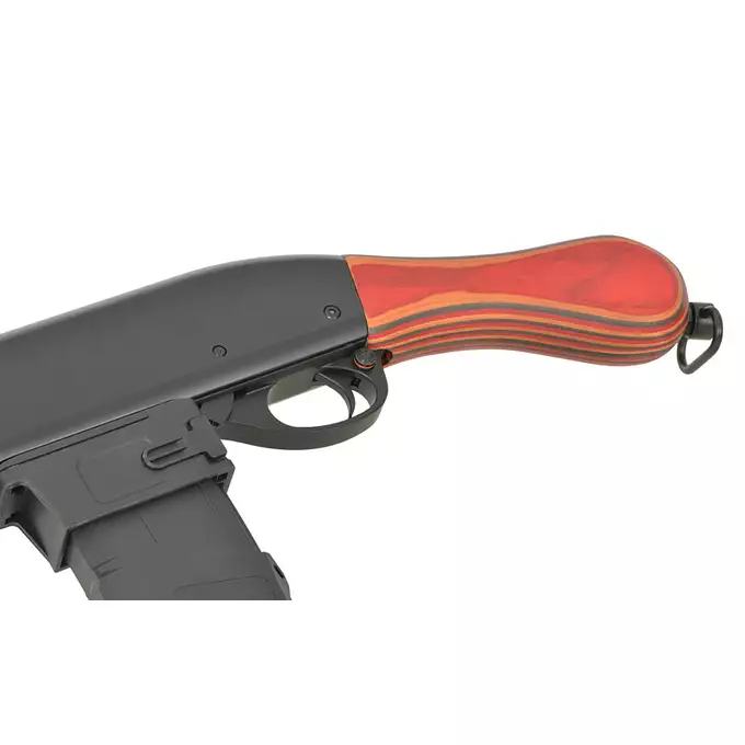 [Zestaw] Replika strzelby Alpha Tactical [Golden Eagle] + Komplet polimerowych szyn montażowych - MLOCK/Key-mod - Black [MP]