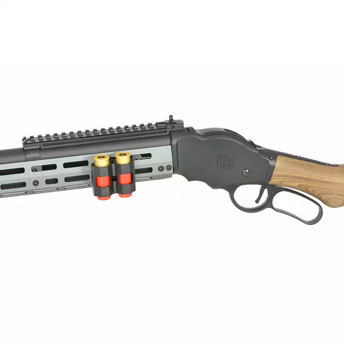 [Ensemble] AT8703GY lever-action shotgun replica - Black [Golden Eagle] + Ensemble rails KeyMod/Mlok en polymere - Balck [MP]