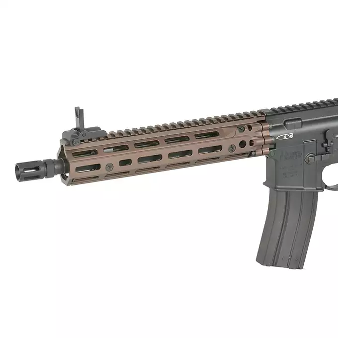 [Zestaw] Replika GBBR DD4 MK18 RIII S 11,5" [EMG] + Komplet polimerowych szyn montażowych - MLOCK/Key-mod - Black [MP]