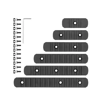 [Zestaw] Replika strzelby lever action AT8703T [Golden Eagle] + Komplet polimerowych szyn montażowych - MLOCK/Key-mod - Black [MP]