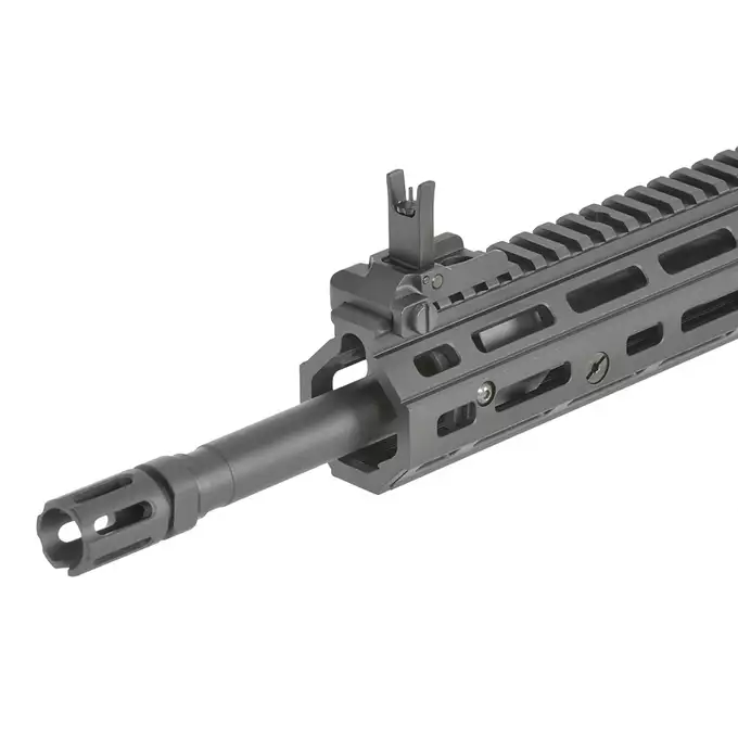 [Zestaw] Replika GBBR DD4 RIII 16" [EMG] + Komplet polimerowych szyn montażowych - MLOCK/Key-mod - Black [MP]