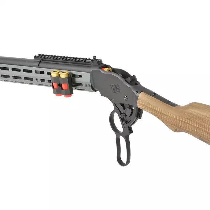 [Ensemble] AT8703GY lever-action shotgun replica - Black [Golden Eagle] + Ensemble rails KeyMod/Mlok en polymere - Balck [MP]