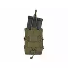 [Zestaw] Sztywny Pas Bojowy MOLLE (XL) - Olive [8FIELDS] + Szybka podwójna ładownica MOLLE na magazynki do karabinu - Olive