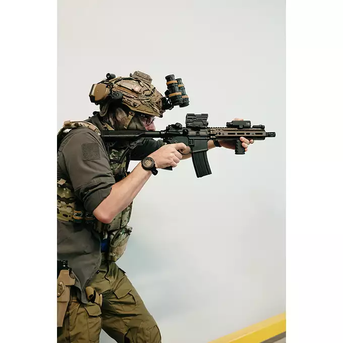 [Zestaw] Replika GBBR DD4 MK18 RIII S 10,3" [EMG] + Komplet polimerowych szyn montażowych - MLOCK/Key-mod - Black [MP]