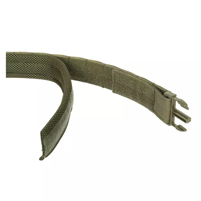 [Zestaw] Sztywny Pas Bojowy MOLLE (L) - Olive [8FIELDS] + Szybka podwójna ładownica MOLLE na magazynki do karabinu - Olive