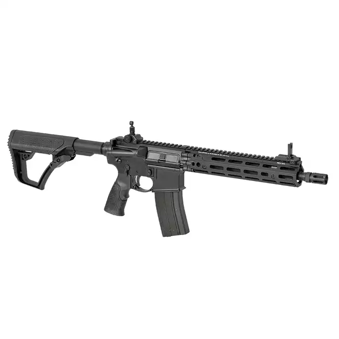 [Zestaw] Replika GBBR DD4 MK18 RIII 11,5" [EMG] + Komplet polimerowych szyn montażowych - MLOCK/Key-mod - Black [MP]