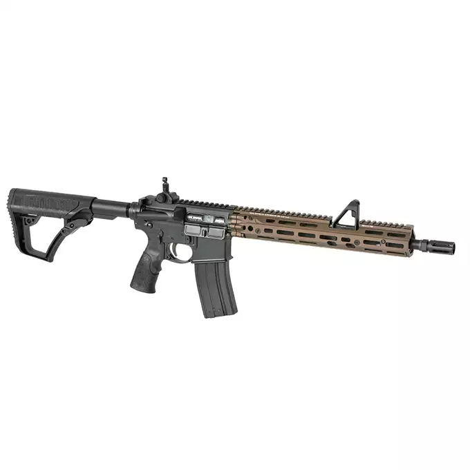 [Zestaw] Replika GBBR DD4 M4A1 FSP RIII S 14,5" [EMG] + Komplet polimerowych szyn montażowych - MLOCK/Key-mod - Black [MP]