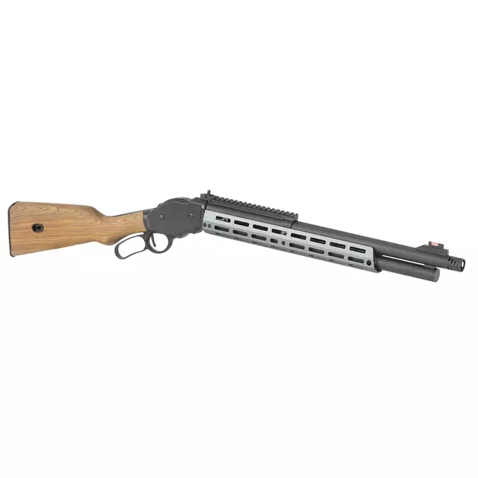 [Ensemble] AT8703GY lever-action shotgun replica - Black [Golden Eagle] + Ensemble rails KeyMod/Mlok en polymere - Balck [MP]