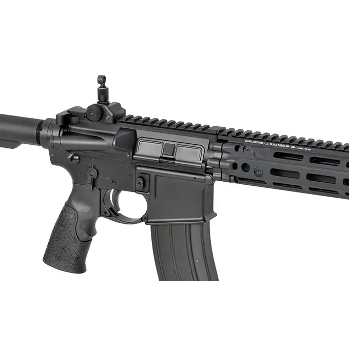 [Zestaw] Replika GBBR DD4 MK18 RIII 11,5" [EMG] + Komplet polimerowych szyn montażowych - MLOCK/Key-mod - Black [MP]