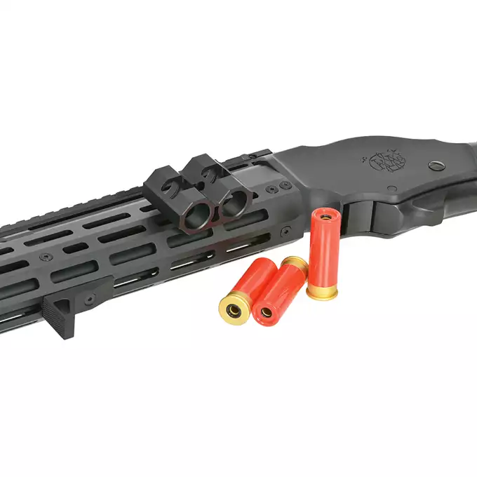 [Zestaw] Replika strzelby lever action AT8701 [Golden Eagle] + Komplet polimerowych szyn montażowych - MLOCK/Key-mod - Black [MP]
