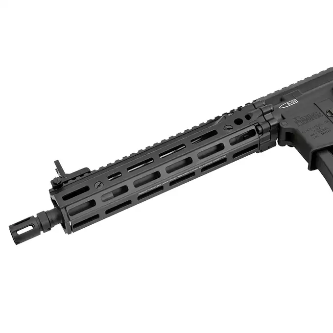 [Zestaw] Replika GBBR DD4 MK18 RIII 11,5" [EMG] + Komplet polimerowych szyn montażowych - MLOCK/Key-mod - Black [MP]