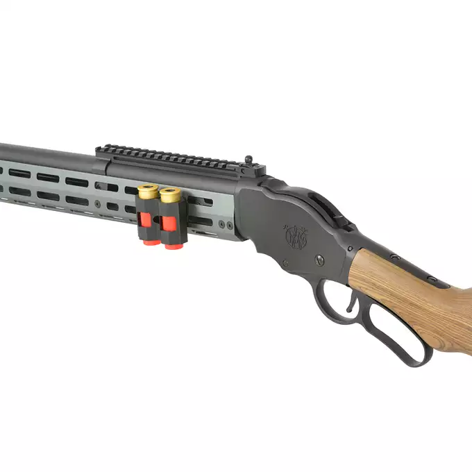 [Ensemble] AT8703GY lever-action shotgun replica - Black [Golden Eagle] + Ensemble rails KeyMod/Mlok en polymere - Balck [MP]