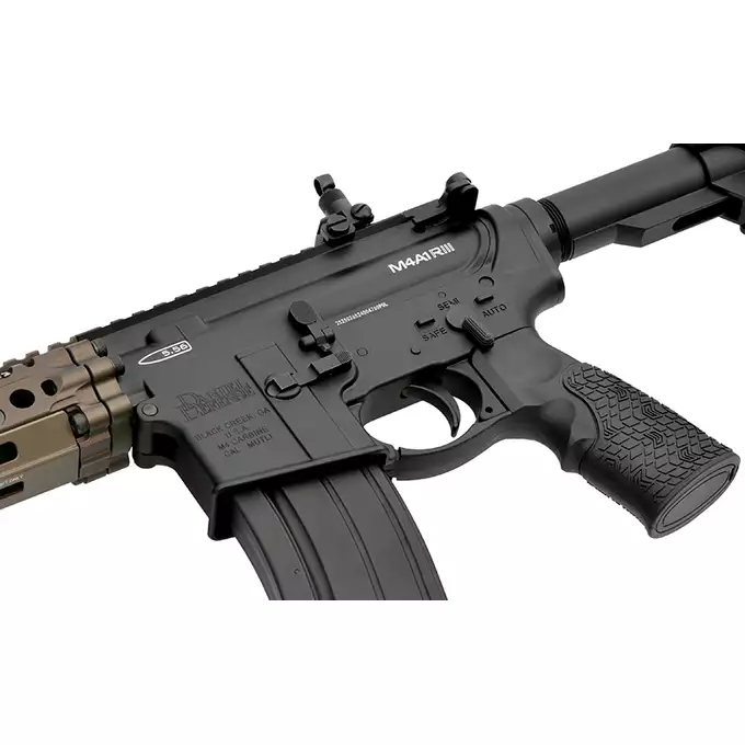 [Zestaw] Replika GBBR DD4 M4A1 FSP RIII S 14,5" [EMG] + Komplet polimerowych szyn montażowych - MLOCK/Key-mod - Black [MP]