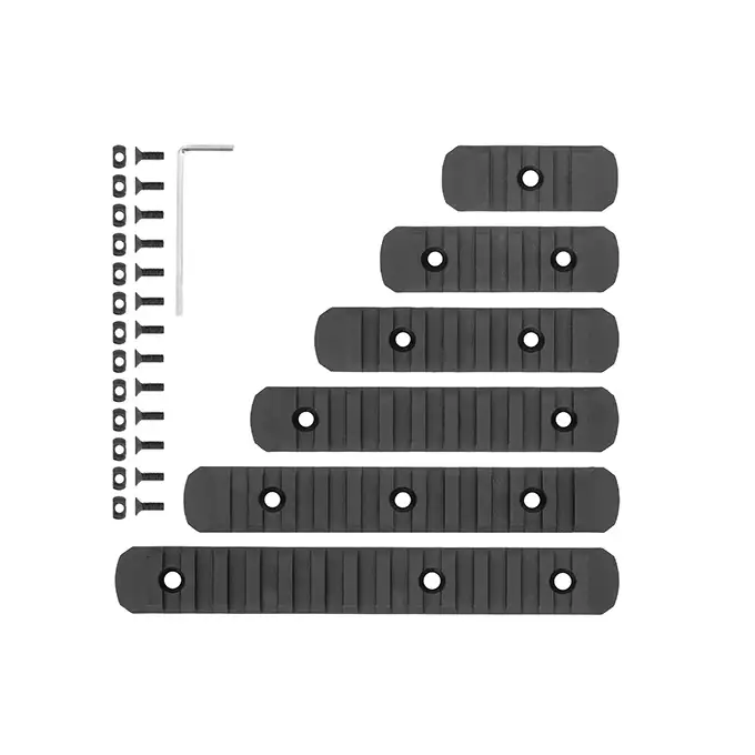 [Ensemble] AT8703GY lever-action shotgun replica - Black [Golden Eagle] + Ensemble rails KeyMod/Mlok en polymere - Balck [MP]